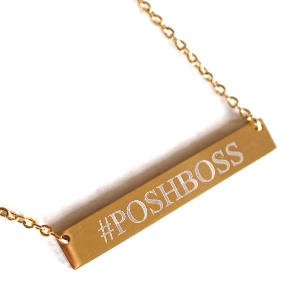 #POSHBOSS Gold Stainless Pendant Necklace